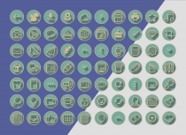 1890 3D Vintage Retro Web Communication Icons Pack Screenshot 5