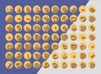 1890 3D Vintage Retro Web Communication Icons Pack Screenshot 7