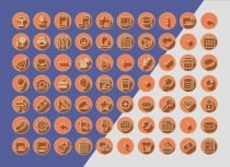 1890 3D Vintage Retro Web Communication Icons Pack Screenshot 8