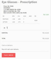 Eyeglasses and Lenses Prescription WooCommerce Screenshot 7