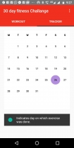 30 Day Fitness Challenge Android App Screenshot 2