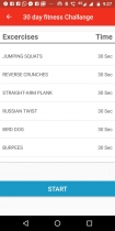 30 Day Fitness Challenge Android App Screenshot 6