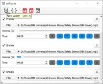 pyAlarm Screenshot 4