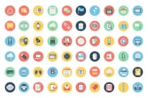 155 Communication Color Isolated Vector icon Pack Screenshot 2