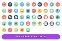 155 Communication Color Isolated Vector icon Pack Screenshot 3