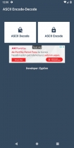 ASCII Encode  Decode - Android Source Code Screenshot 1