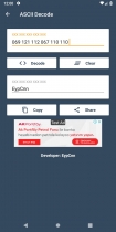 ASCII Encode  Decode - Android Source Code Screenshot 5