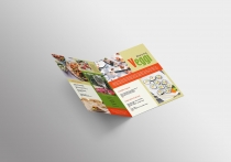 Vegan Menu Bifold Brochure A3 - 2 Templates Screenshot 2