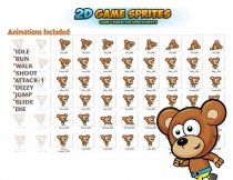 Bear 2D Game Character Sprites  Screenshot 2