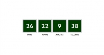 Chalkboard Theme Countdown Timer Javascript Screenshot 2