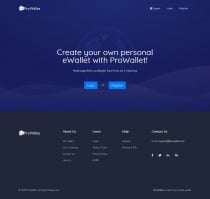 ProWallet - Electronic Online Wallet Script Screenshot 1