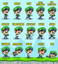 Super Johnson - 2D Game Character Sprites Screenshot 2