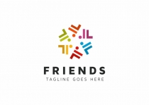 Friends F Letter Logo Screenshot 1