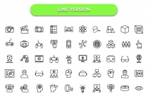 100 Virtual Reality Vector Icons Screenshot 7