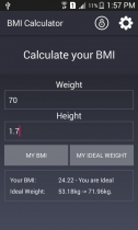 BMI Calculator - Android Source Code Screenshot 4