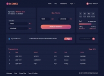 Iconex - ICO User Dashboard Screenshot 2