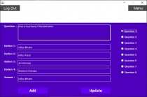 Quiz Application Java Screenshot 1
