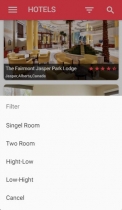 Hotel Booking Ionic 3 Theme Screenshot 2