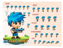 Jim 2D Game Character Sprites Screenshot 2