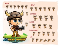 Viking 2D Game Character Sprites Screenshot 2