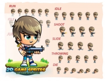 SwordsMan 2D Game Character Sprites Screenshot 2