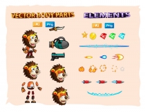 Lion Warrior 2Game Character Sprites 222 Screenshot 3