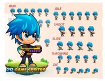 Bambi 2D Game Character Sprites Screenshot 2