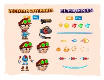 Rex 2D Game Character Sprites Screenshot 3