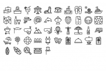 700 Summer And Holidays Vector Icons Pack Screenshot 4