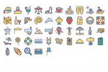 700 Summer And Holidays Vector Icons Pack Screenshot 9