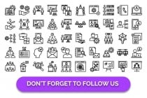 400 Office And Jobs Isolated Vector Icons Pack Screenshot 8