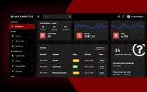 Hack Admin Dark - Admin HTML Template.  Screenshot 2