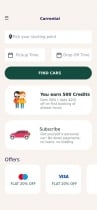 Car Rental App UI Screenshot 1