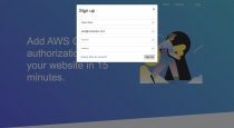 AWS Cognito Authorization For Websites Screenshot 1