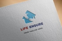 Hands In House Shape Logo Design Screenshot 3