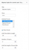 Current User Items - bbPress Plugin Screenshot 5