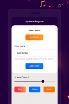 My Name Ringtone - Android Source Code Screenshot 2