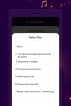 My Name Ringtone - Android Source Code Screenshot 4