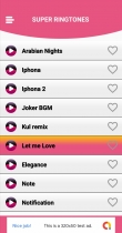 Super Ringtones - Android Source Code Screenshot 4