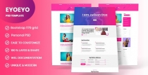 Eyoeyo - Personal Portfolio PSD Template Screenshot 1