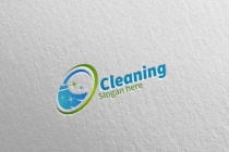 Cleaning Service Logo with Eco Friendly 3 Screenshot 1