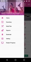 Female Home Fitness - Android App Template Screenshot 2