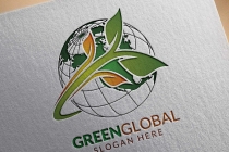 Natural Green Tree Logo with Ecology Leaf Design 8 Screenshot 3