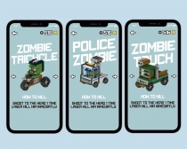 Shoot Zombies Cars 2D And 3D Game Assets Screenshot 6