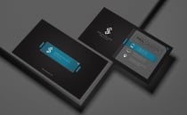 Ribbon Business Card Template Screenshot 1