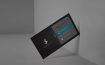 Ribbon Business Card Template Screenshot 2