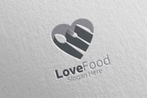 Love Healthy Food Logo  for Restaurant or  Cafe  Screenshot 3