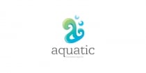 Aquatic - Letter A Logo Template Screenshot 1