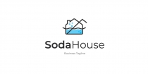 Soda House Logo Template Screenshot 1