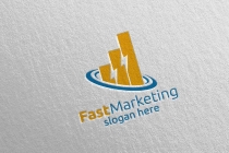 Marketing Financial Advisor Logo Design Template  Screenshot 4